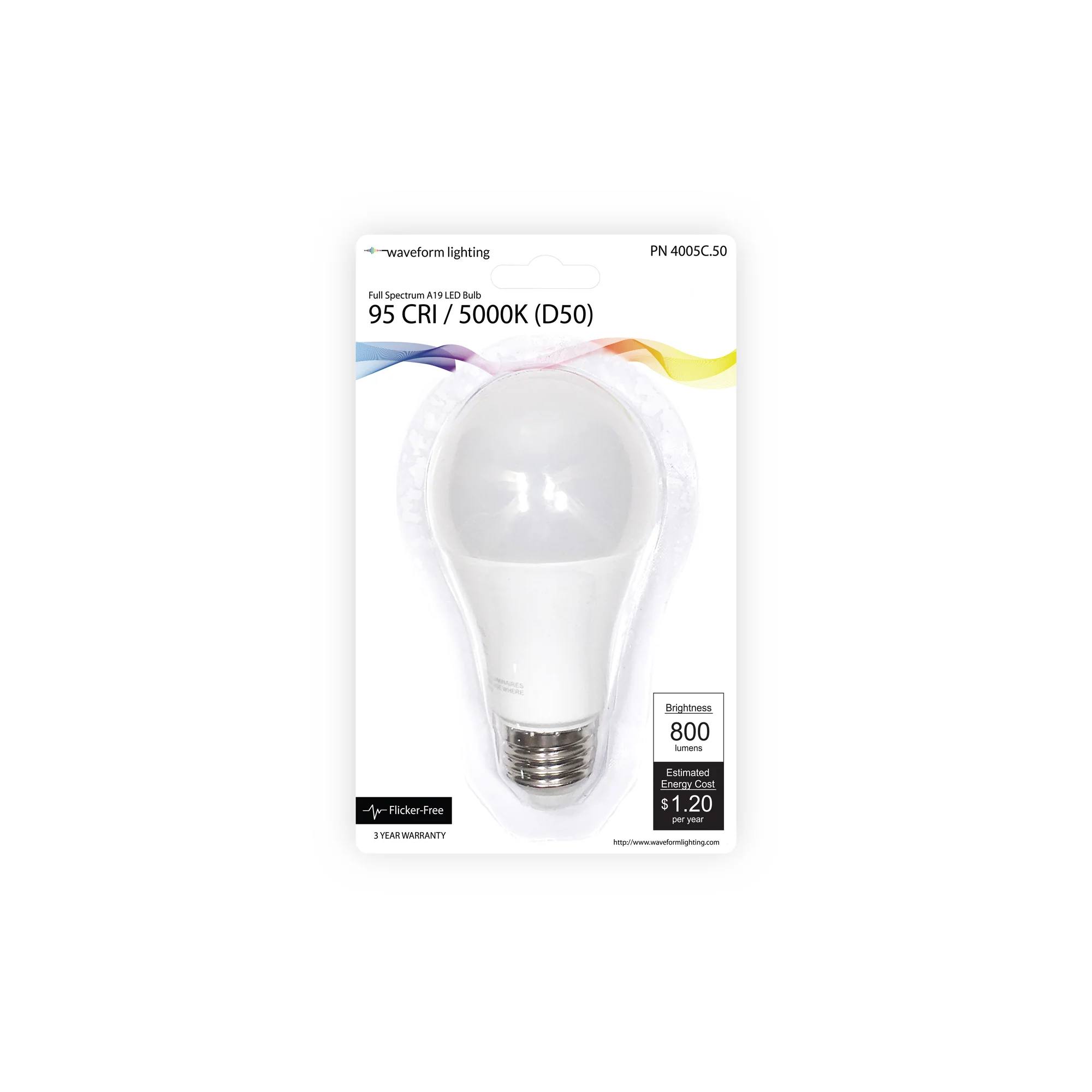 CENTRIC DAYLIGHT™ Full Spectrum Flicker-Free A19 10W LED Bulb - Image 10
