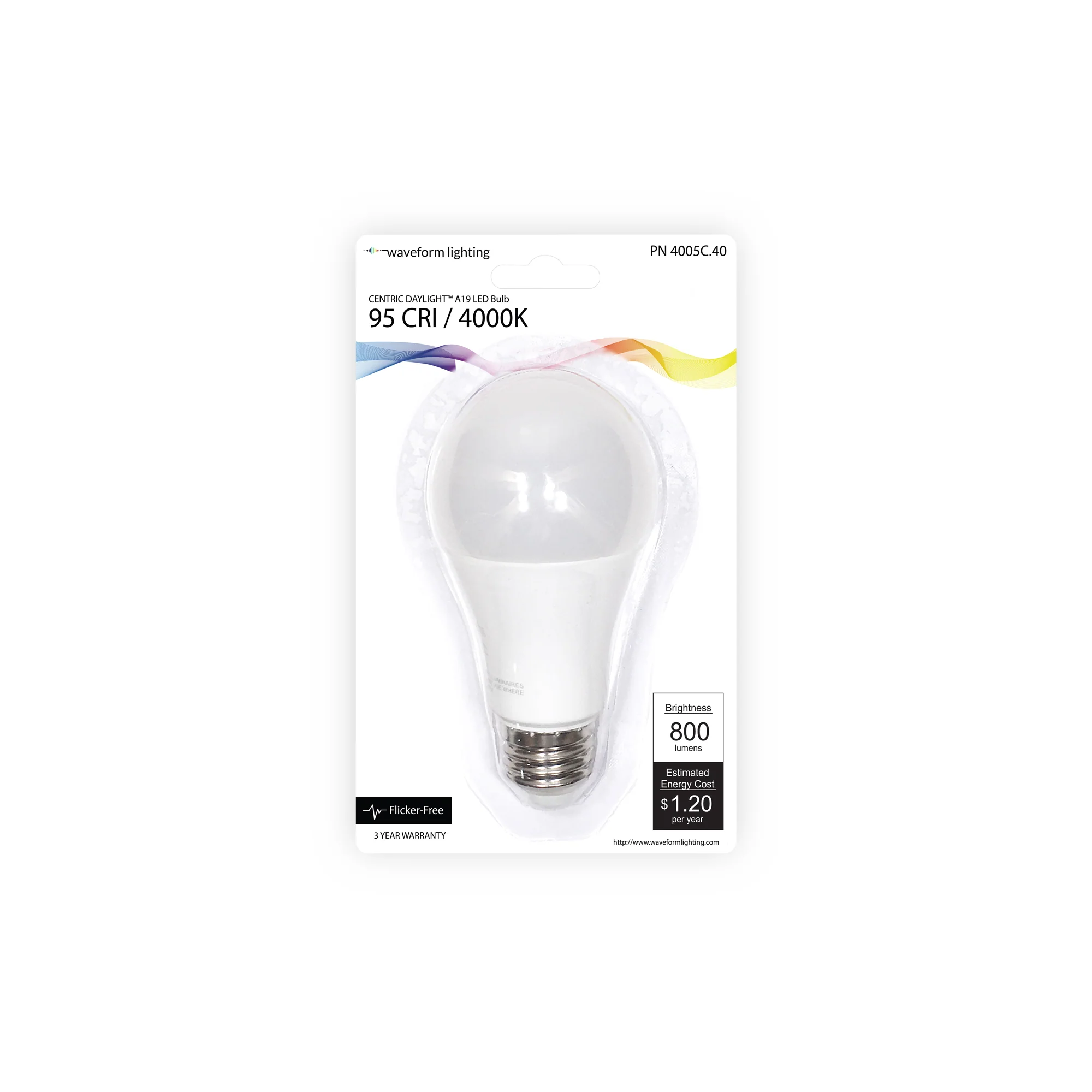 CENTRIC DAYLIGHT™ Full Spectrum Flicker-Free A19 10W LED Bulb - Image 7