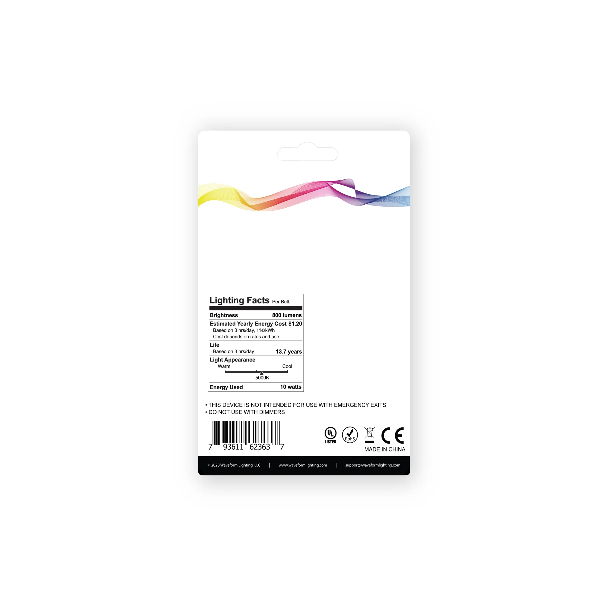 CENTRIC DAYLIGHT™ Full Spectrum Flicker-Free A19 10W LED Bulb - Image 9