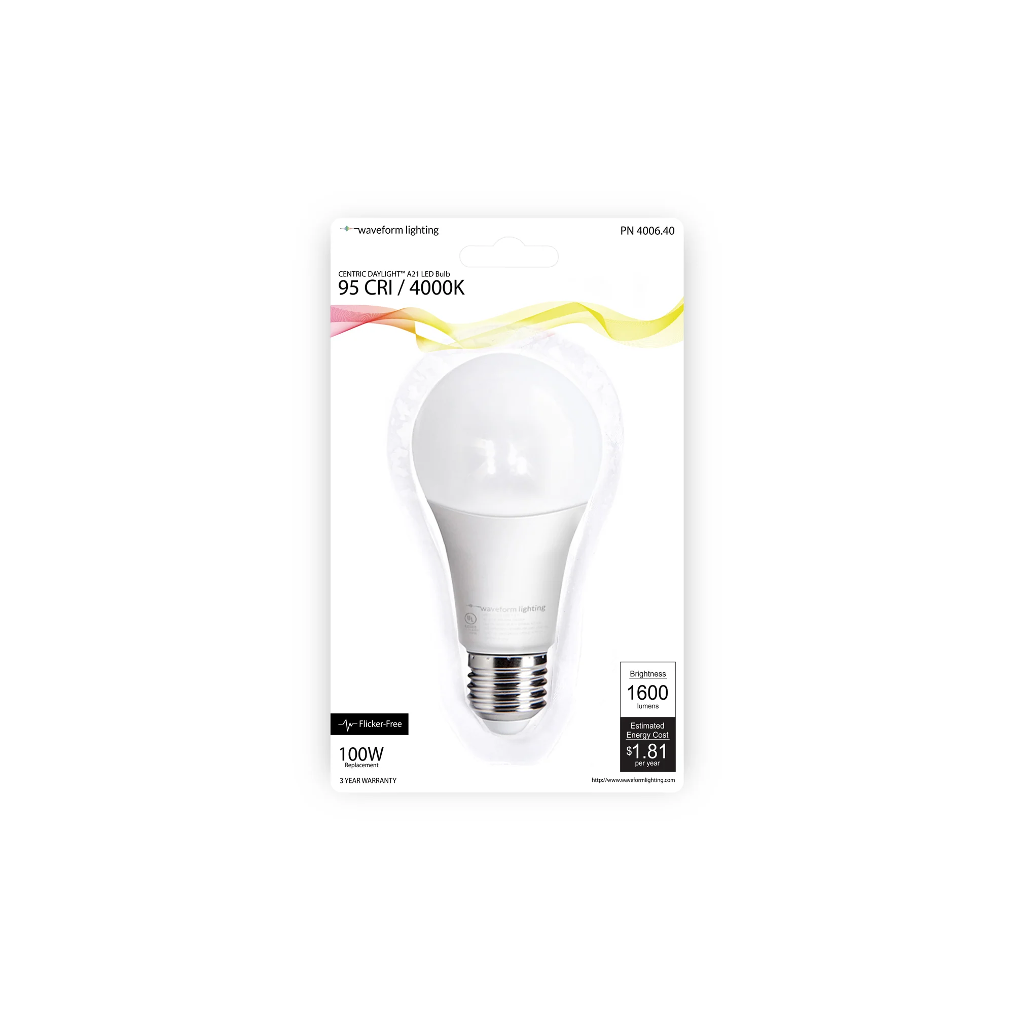 CENTRIC DAYLIGHT™ Full Spectrum Flicker-Free A21 15W LED Bulb - Image 9