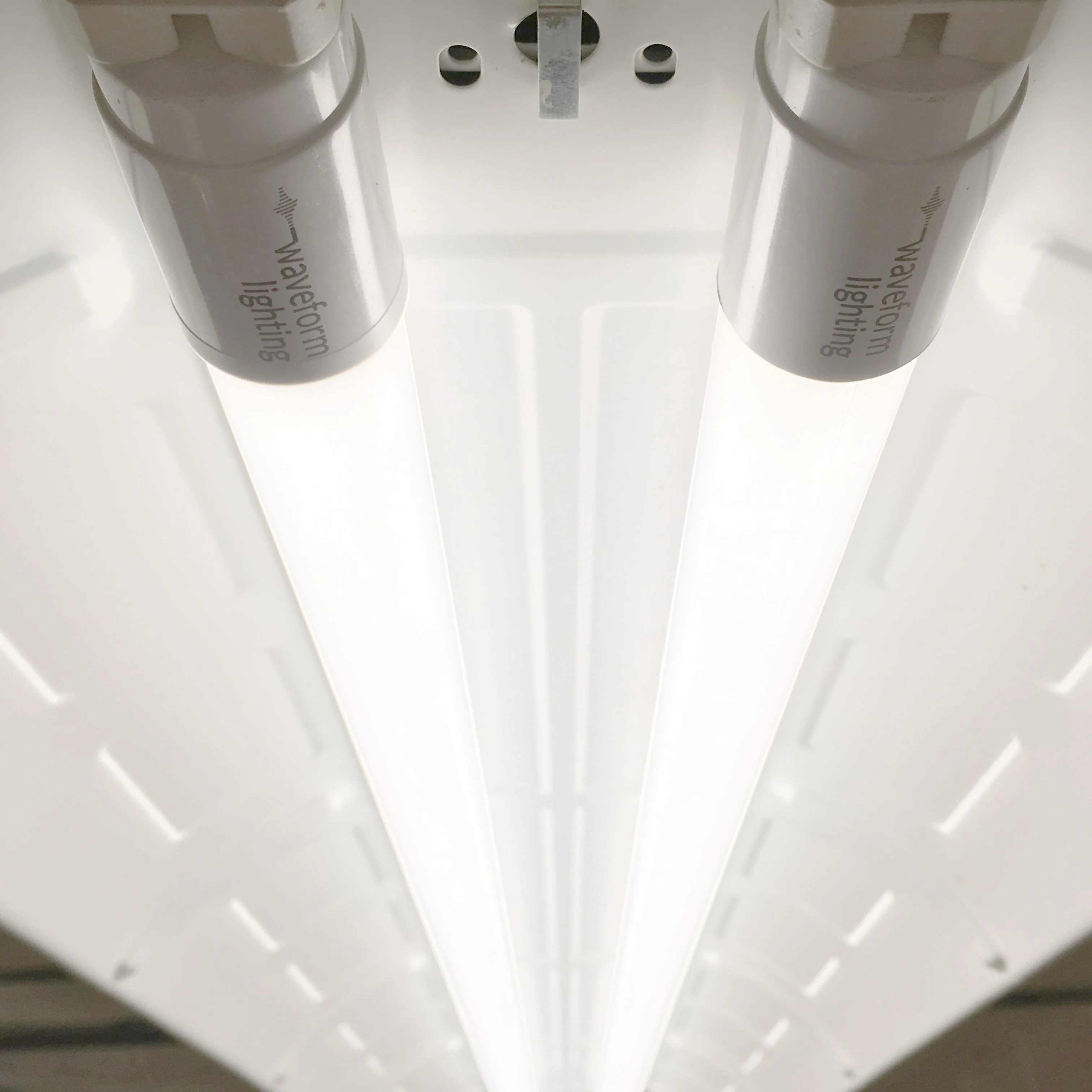 LED-Ready T8 Tube Light Fixture - Strip Fixture with Reflector - Image 4
