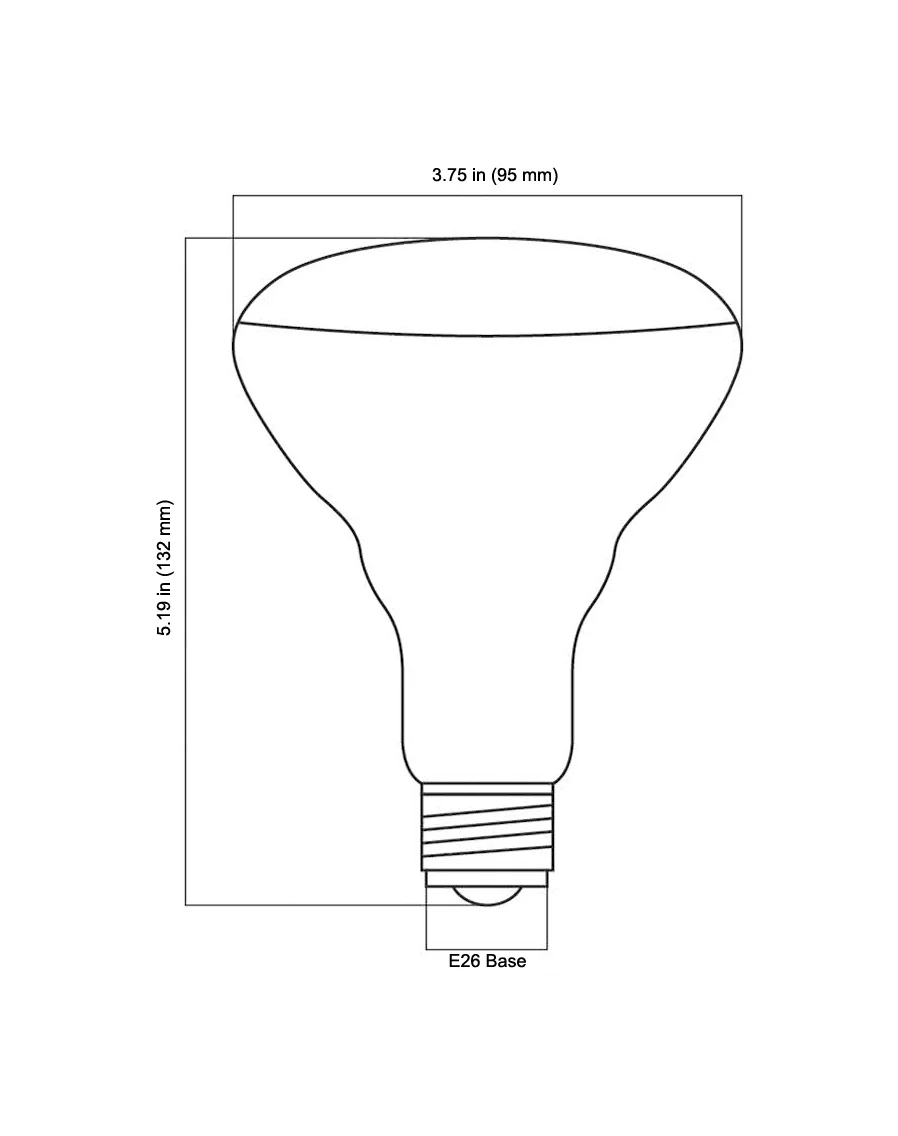 Ultra High 95 CRI E26 BR30 LED Bulb for Home & Residential - Image 6